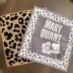 MARY QUANT タオルハンカチ　ミニサイズ　2枚セット