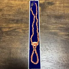 【新品未使用品】本珊瑚ネックレス（留め具silver）