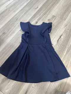 Polo Ralph Lauren フリル袖 ワンピース ネイビー