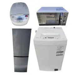 【名古屋市内優先】家電4点セット 冷蔵庫 洗濯機 レンジ 炊飯器のサムネイル