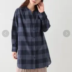 新品☆ Studio CLIP ワッシャースタンドシャツチュニック