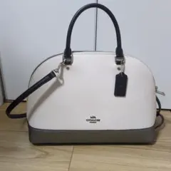 COACH ショルダーバッグ ホワイト/グレー
