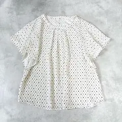 23区 バックサテンアムンゼンドットブラウス 38 洗える - メルカリ