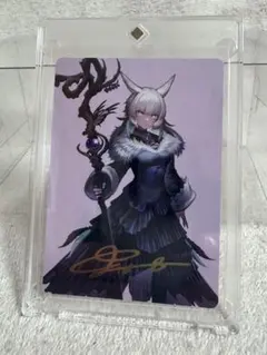 MTG FF 魔女、ヤ・シュトラ・ルル アートカード 金箔押しサインver
