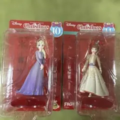 Disney クリスマスオーナメント エルサ アナ フィギュアセット
