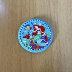 ディズニー刺繍缶バッジ リトルマーメイド