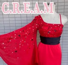 C.R.E.A.M ロングドレス ビジュードレス レッド