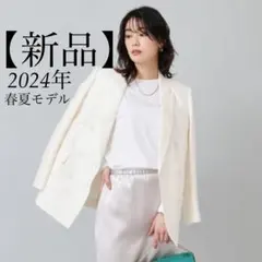 UNTITLED 未使用タグ付 2024年 モデルヴィスコースリネン混ジャケットのサムネイル