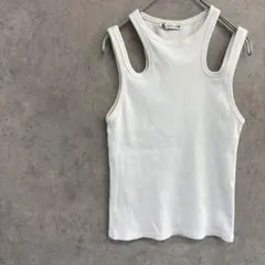 ZARA ザラ　カットアウトデザイン　タンクトップ　S