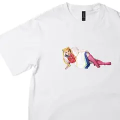 渡辺直美 プリントTシャツ ホワイト 半袖　セーラームーンのサムネイル