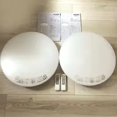 NITORI LED シーリングライト6畳 2個 調光機能 リモコン 付き 美品のサムネイル