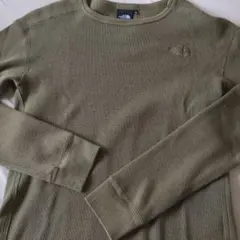 THE NORTH FACE リブ編みスウェット Mサイズ オリーブ