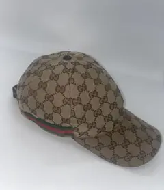 GUCCI GGパターン ベージュキャップ Mサイズ