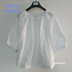 【25春夏】UNITEDARROWSフラワー ジャガードブラウス定価￥26950