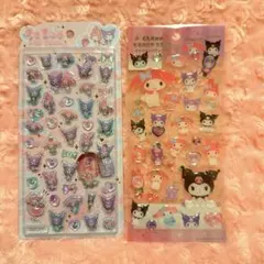 【新規正規品】うるちゅるポップシール クリアキャンディシール マイメロ クロミ