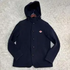 良品✨ダントン ウールモッサ 刺繍ロゴ フード 40 ネイビー