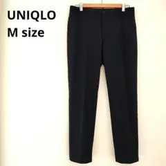 ユニクロ UNIQLO EZYアンクルパンツ ウールライク M ネイビー