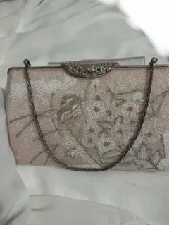 ビーズ刺繍 花柄 パーティーバッグ