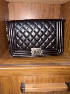 キルティング ショルダーバッグ ブラック CHANEL ノベルティのサムネイル