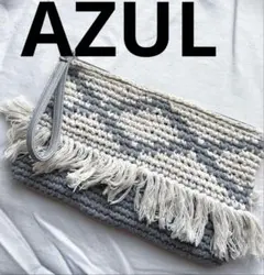 クラッチバッグ　ニット　AZUL
