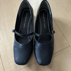 Romeo Valentino ブラックパンプス　冠婚葬祭25センチ