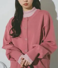 リングスナップニットブルゾン【VANNIE U】