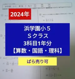 2026年最新】浜学園 小5 復習テスト sの人気アイテム - メルカリ