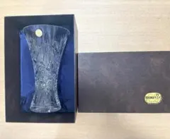 こなつ様専用ボヘミア クリスタル花瓶 フレア型