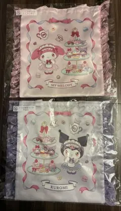 【2枚セット】マイメロディクロミ　くじ　フリル付きトート マイメロディ　クロミ