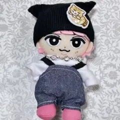 2点セット】A03 ニット帽　サロペット　デニム　猫　すのチル　ぬい服　ぬい　服