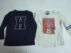 トミーヒルフィガー 子ども 長袖 Tシャツ 2枚セット 92