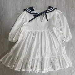 ✨人気✨LINDO ワンピース　セーラー襟　韓国服　サイズ5