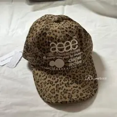 新品⭐︎即日発送　aeae ヒョウ柄 ブラウン ベースボールキャップ　/d8