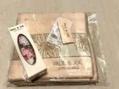 PAUL & JOE リップ　花柄ハンカチ ピンク　新品