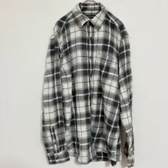 【定番】FADED GLORY ネルシャツ S チェック柄 モノトーン 古着のサムネイル