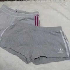 adidas ショートパンツ 2点セット グレー