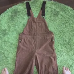 WEGOブラウン コーデュロイ サロペット Mサイズ