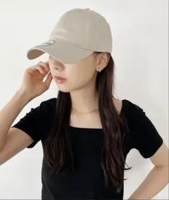 【美品】NEW ERA 9TWENTY BLANKCAP サンドベージュ