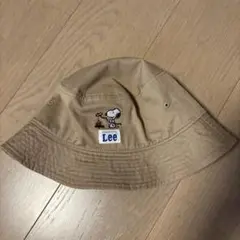 Lee スヌーピー バケットハット ベージュ