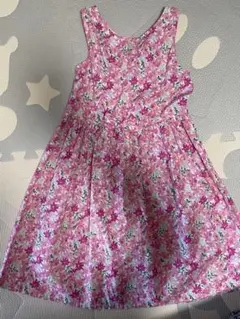 試着のみ　H&M 薄ピンク　花柄　ワンピース
