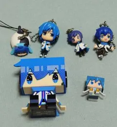 ボーカロイド　KAITO　ボールチェーンフィギュア等　　　6点セット