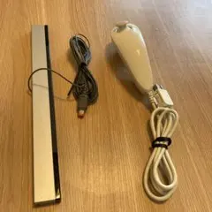 家庭用ゲーム機　任天堂Wiiヌンチャク　ホワイト 任天堂Wiiセンサーバー