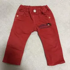 ミキハウス　ダブルビー　ジーンズ　80 赤