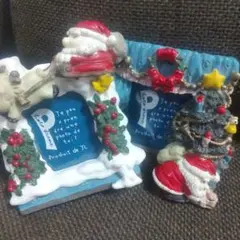 クリスマス フォトフレーム クリスマス雑貨 ミニ額縁 置物 飾り 2つセット