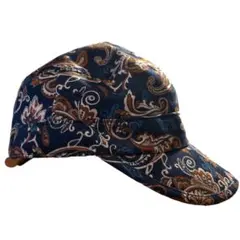 【美品】ペイズリー柄キャップ