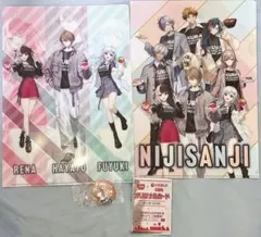 【非売品】にじさんじ くら寿司 クリアファイル 缶バッジ フレン すき家 カード