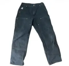 周年モデル USA製 Carhartt ダブルニー ペインターパンツ ブラック