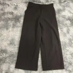 5804 UNIQLO ワイドパンツ ダークブラウン XL