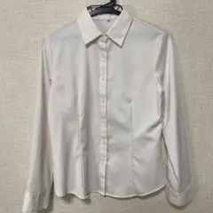 【値下げ】【美品】ピンクホワイト 長袖シャツ Sサイズ