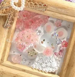 1258 ミニ 春爛漫 桜と感謝の花束 インテリア シーグラスアート 母の日